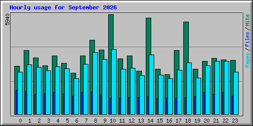 Hourly usage for September 2026