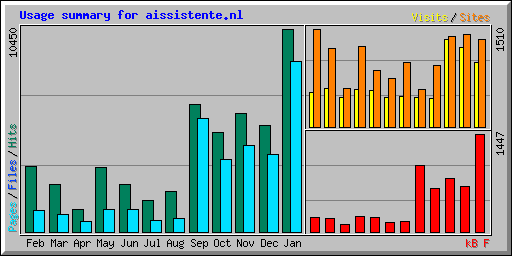 Usage summary for aissistente.nl